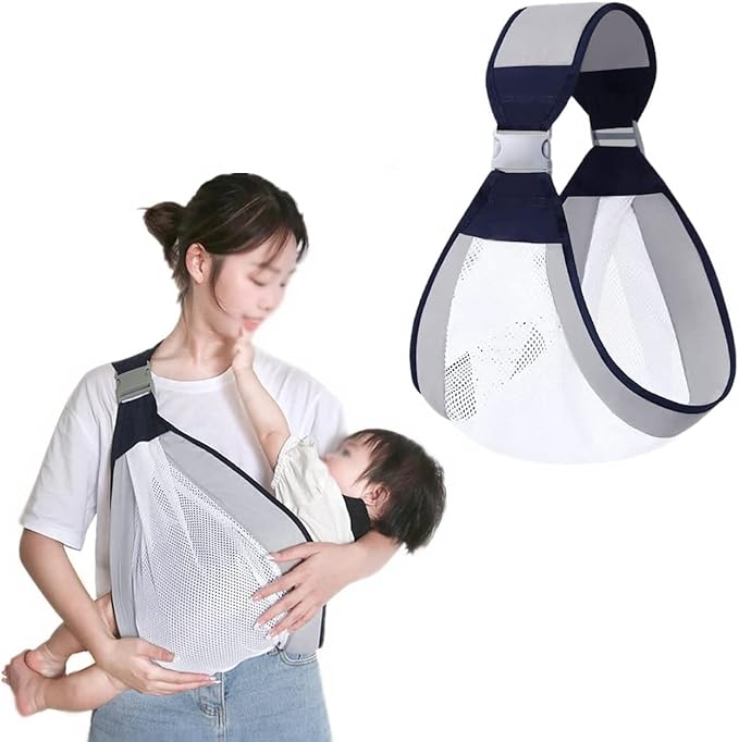 Baby Sling Carrier Newborn to Toddler Adjustable Lightweight One Shoulder Labor