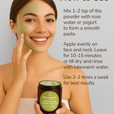 ﻿Edit Beauty - 100% Organic Moroccan Face Mask (100g) Made in UAE | Lab Tested | Acne-Free | Skin Detox | Natural Glow