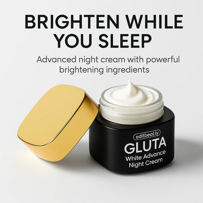Edit Beauty | GlutaWhite Advance Night Cream – 30g | Hydrating & Whitening Night Cream with Hyaluronic Acid & Niacinamide